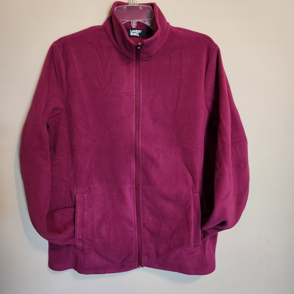 NWT Land's End Fleece Full Zip Women's Size Large